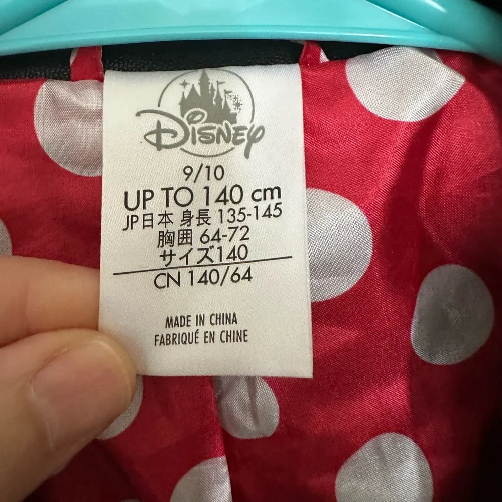 Disney Minnie Mouse Faux Leather Moto Jacket – Black & Red – Super Cute!